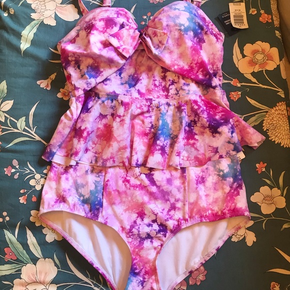 Torrid 2 piece swimsuit size 00 - Picture 2 of 15